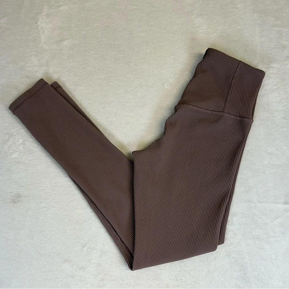 Athleta x Alicia Keys Elation Ribbed Tights Powervita Fabric Leggings Size‎ XS